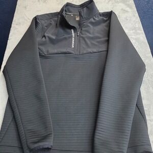 Under Armour Golf Pullover Mens Large Black UA Storm 1/4 Zip Performance
